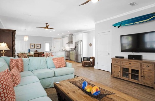 Crystal Beach House | Private Pool - Hot Tub - Steps to Beach - Golf Cart - Balcony with Gulf Views