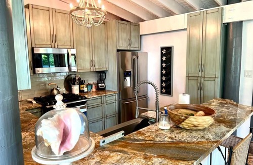 Bay Point House | Private waterfront resort: dock, pool, tiki, RV hookup, pets ok