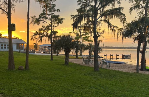 Ono Island House | Rare bay waterfront home with 145' of SANDY BEACH! Pets welcome!