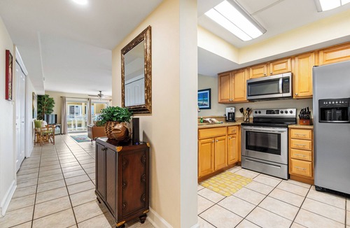 Pensacola Beach Condo | Regency Towers #208W, beach chairs, umbrellas, new leather couches!