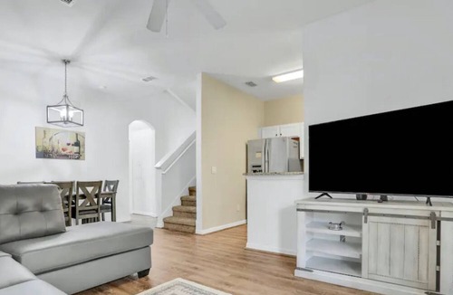 Regal Palms Villa | Resort townhome with patio, on-site pool and hot tub, gym, pool table, AC & W/D