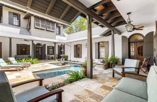 Rosemary Beach House | Rosemary Beach Home and Carriage House Sleeps 16 with private pool and courtyard