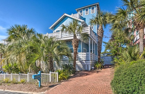 Dune Allen Beach House | Santa Rosa Beach Oasis with Rooftop Deck and Gulf View
