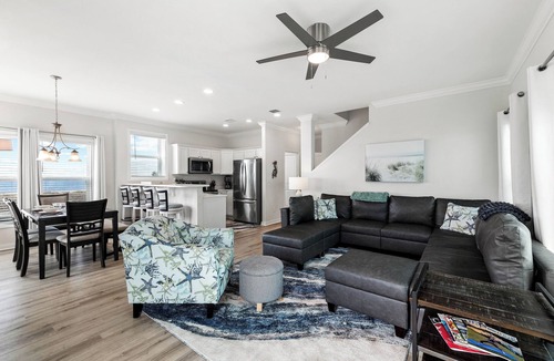 Mexico Beach House | Sea Breeze Siesta: Entire Beachfront Duplex! Mexico Beach, Steps from the Gulf!