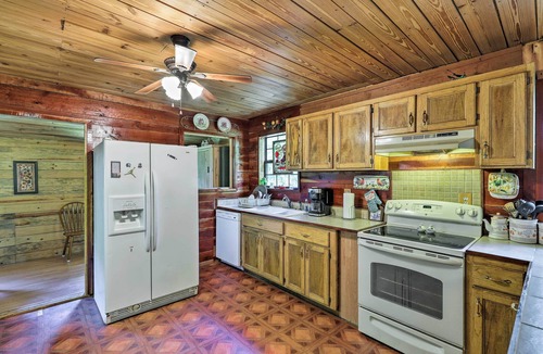 Neely Cottage | Secluded Cabin w/Pond ~ 37 Mi to Gulf Coast!