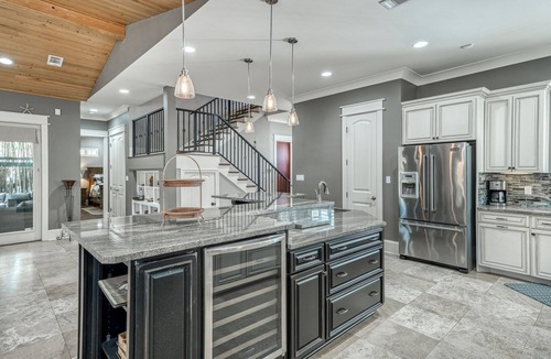 Sugarwood Beach House | Spacious Layout with Heated Pool, Fire Pit, Golf Cart, Bikes, and Carriage House