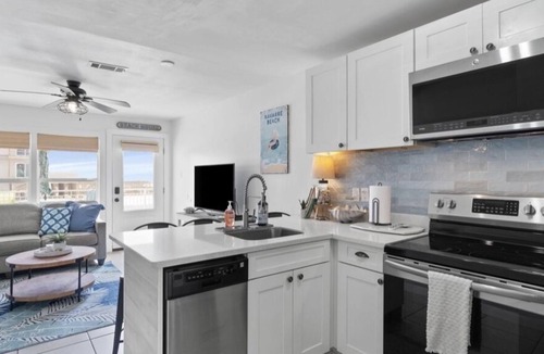 Navarre Beach House | Steps from the beach! Family friendly! Far away from high rise condos-KING BED