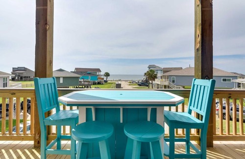 Acapulco Village House | Steps to Coast! Beach Home w/2 Decks in Galveston