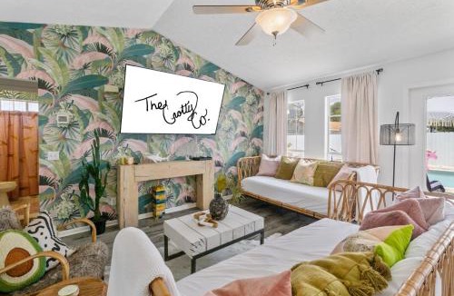 Inlet Beach Heights House | Steps to the beach & close to 30A! Private pool with sundeck & putt putt golf!