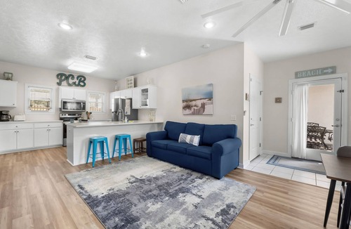 Bel Air House | Steps to the Beach! Townhome w/Pool, 2-Car Garage & Lagoon Access