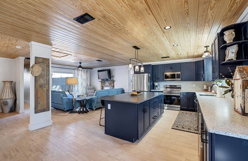 Silver Sands House | Stunning Beach House 1/2 block from Beach, Huge Heated Private Pool and Firepit