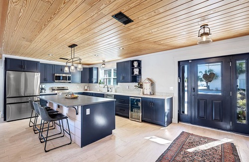 Silver Sands House | Stunning Beach House 1/2 block from Beach, Huge Heated Private Pool and Firepit