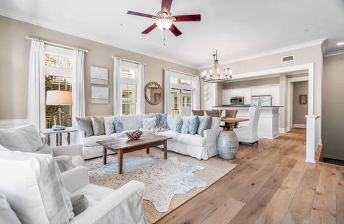 Beach District Condo | Stunning Designer Townhome Next to Beach Club. Easy Walk to Shopping and Dining