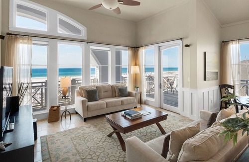 WaterSound Beach Condo | Stunning Gulf Front Condo on Deer Lake State Park! Parks, Trails, & Pools!