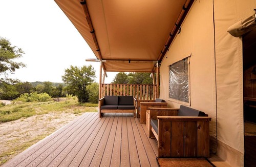 San Saba RV Rental | Stunning Safari Tent with Great Sights in San Saba, Texas