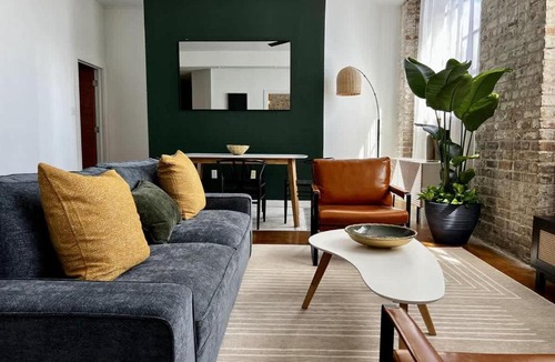 Arts/Warehouse District Apartment | Stylish Industrial Loft in Warehouse District
