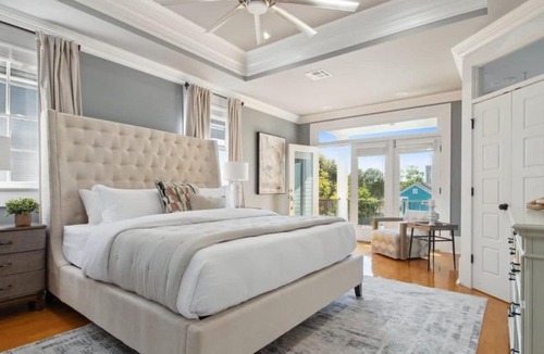 McDonough House | Stylish Modern Home with Hot Tub & Pergola