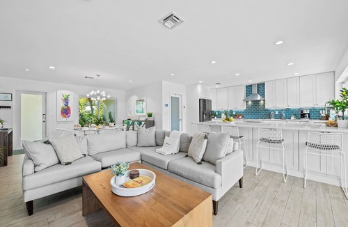 Coral Shores House | Stylish Modern Tropical Waterway Retreat with Private Pool Near Beaches!