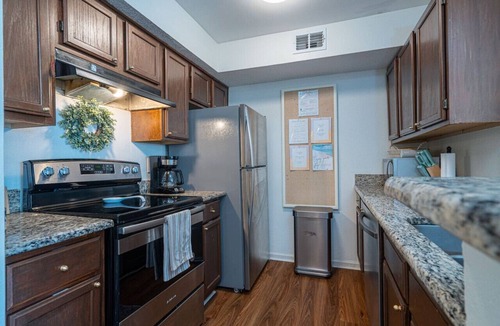 Indian Bayou Apartment | Stylish Three Bedroom Condo Close to Beach