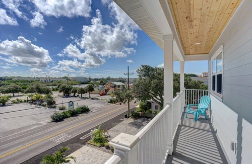 Independence Square House | Sunbelt Beach House—Key West-Style Pool Home w/Game Garage, Gulf Glimpses & Walk-to-Beach Access