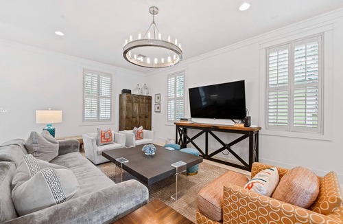 Forest District House | Sunny & 75 - Private Pool, Outdoor Fireplace - Watercolor