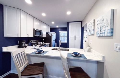 Panama City Beach Condo | Sunny by the Sea-Edgewater Villa 608-Ground Floor-Free Beach Tram-Freshly Renovated-Fun in the sun!
