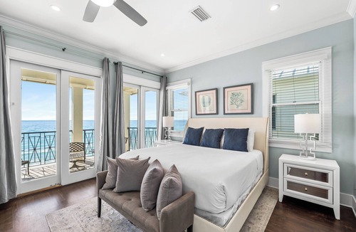 Frangista Beach House | Sunset Over Seas*Frangista Gated Beach*Elevator*