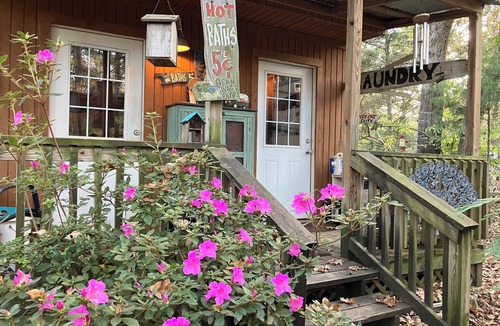 Tyler RV Rental | The Fireman's Bunker, a cabin in the country that sleeps 4 on Bunk Beds