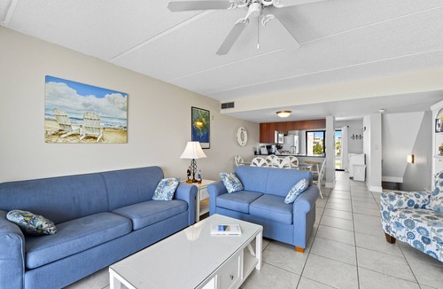 St. George Island Condo | This exceptional corner unit is newly renovated and beautifully furnished to delight your senses.