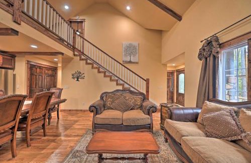 Broken Bow House | Tudor-Style Broken Bow Cottage w/Hot Tub & Decks!