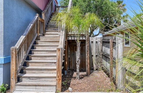 Coquina Gables Apartment | Upstairs Apartment One Block from Beautiful St. Augustine Beach, Walk to restaurants, Fire Pit