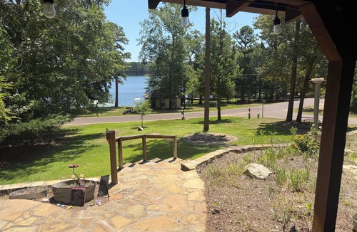 Hawkins House | Water front Lakehouse with dock on beautiful Lake Hawkins