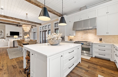 Watercolor House | Water Views, Golf Cart, Private Pool | Park District Watercolor Home Sleeps 16