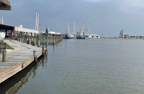 Golden Meadow House | Waterfront Camp with Loft, Private Dock & Plenty of Parking