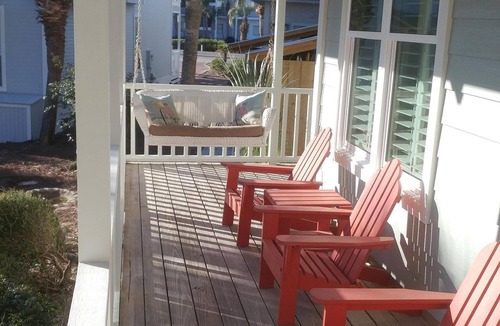 Dune Allen Beach House | WE HAVE DEEDED ACCESS TO THE BEACH IN FRONT OF THE PALMS ACROSS THE STREET.