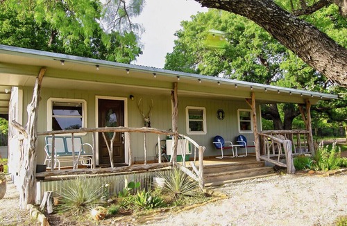 Lometa Cabin | Working wildlife ranch. Walk to river-fish, boat, swim. Near Colorado Bend.