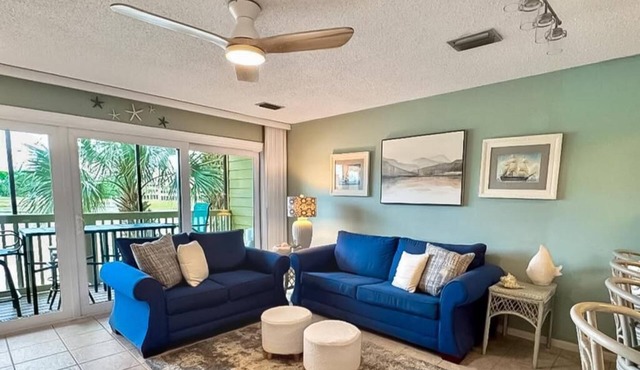 2-Min Walk to Beach Seascape Lakefront Villa 216- Sunsets Pickleball Tennis Golf