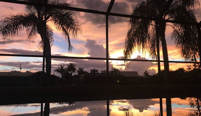 Beautiful canal home with an amazing sunset view!