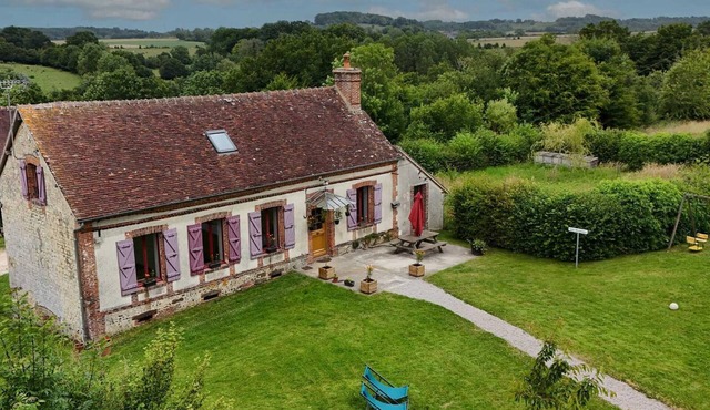 Charming cottage with garden and fireplace - Normandy in Saint-Martin-des-Pézerits