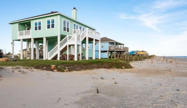 Dog-friendly waterfront house on the beach with great views, perfect location