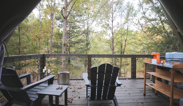 G-1 Glamp in Bohamia - 268 acre forest retreat in Talladega County