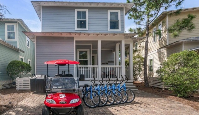 Golf Cart & 6 Bikes! 2 King Suites! - Beckoning Breeze at NatureWalk on 30A