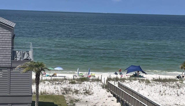 Gulf view, three bedroom, two bath condo in Mexico Beach.