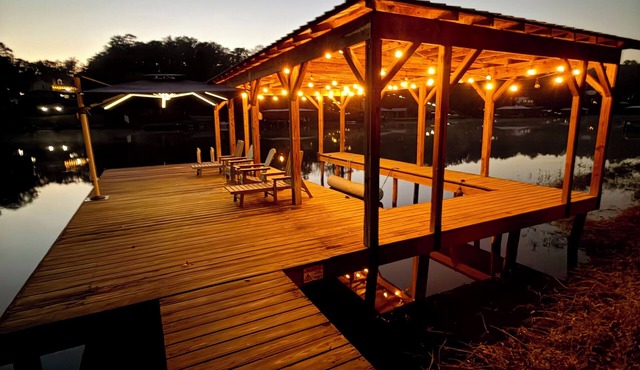Lake Tuscaloosa Home with Dock, Fire Pit Terrace, and Game Room!