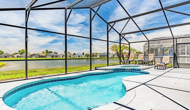 Lake View Villa, South-Facing Pool, Spa, Game Room