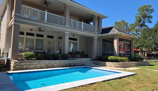 Lakefront Home with private pool and dock.