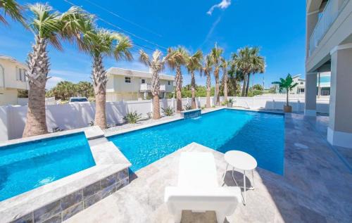 Luxury Ocean View Home with Pool & Spa steps to the beach fenced yard