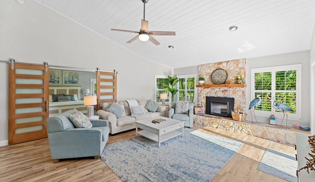 Luxury Waterfront Oasis w/Saltwater Pool, Boat Dock & Fire Pit! 🌊