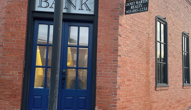 No proof Bonnie & Clyde were here.but you should be. Cumby State Bank.