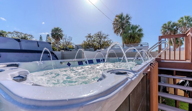 Paradise by the Gulf ~ Unit A ~ 460 steps to the beach - private swim spa home.